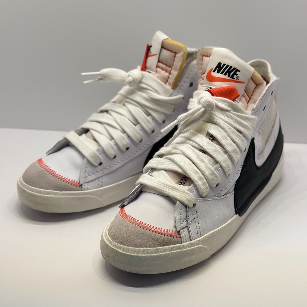 Size 9.5 - Nike Blazer Mid 77 Jumbo White Black 2021